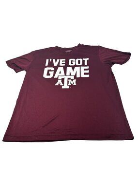 Colosseum Youth Size Large 16-18 Tee Shirt Short Sleeve Texas A And M Red New